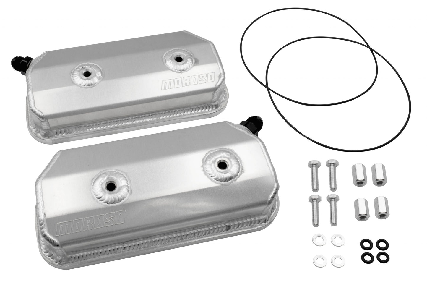 EMPI Moroso sheet metal valve covers with -8AN fittings 00-8858-0 for air-cooled VW