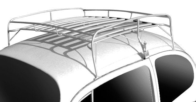 EMPI Type 1 Wood Slat Roof Rack 15-2012-0 - Side Profile