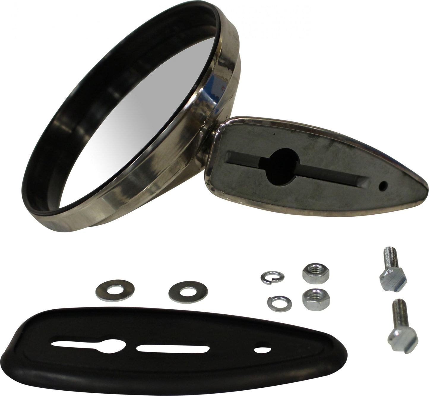 Door Mirror with Frame & Gasket, Chrome, Porsche 911