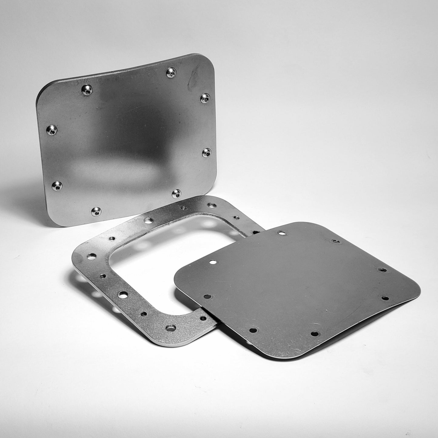 Washburn Small Windows - 7.5 x 6.5 inch laser-cut steel carburetor access plates for VW Beetle