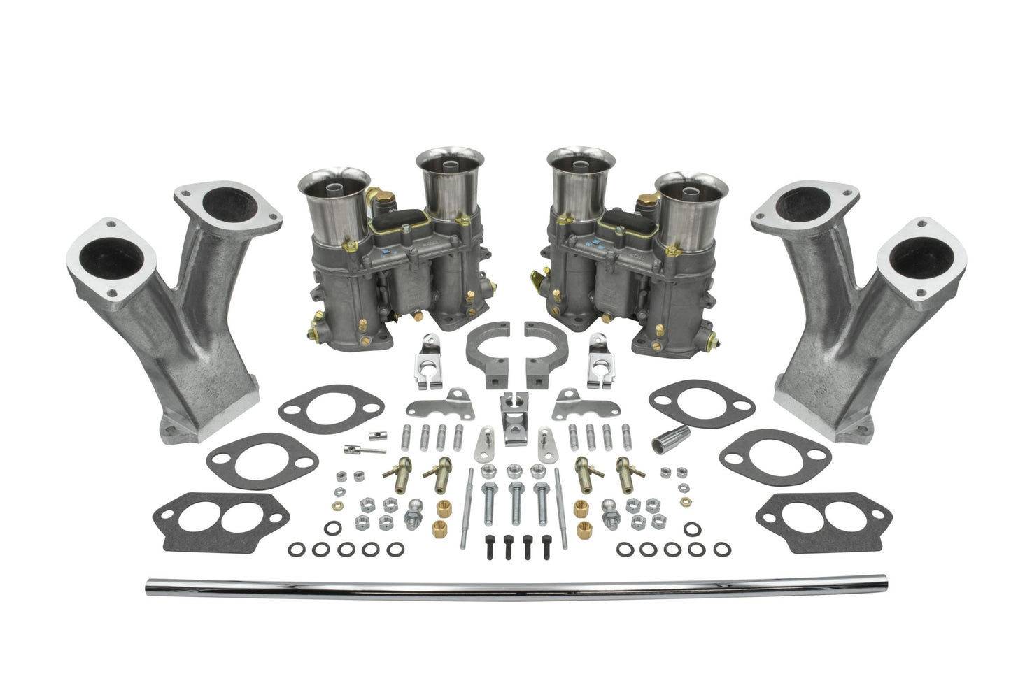 EMPI 43-7328-0 Dual Weber 48 IDA Carburetor Kit with Standard Manifolds and Cross-Bar Linkage for VW Type 1