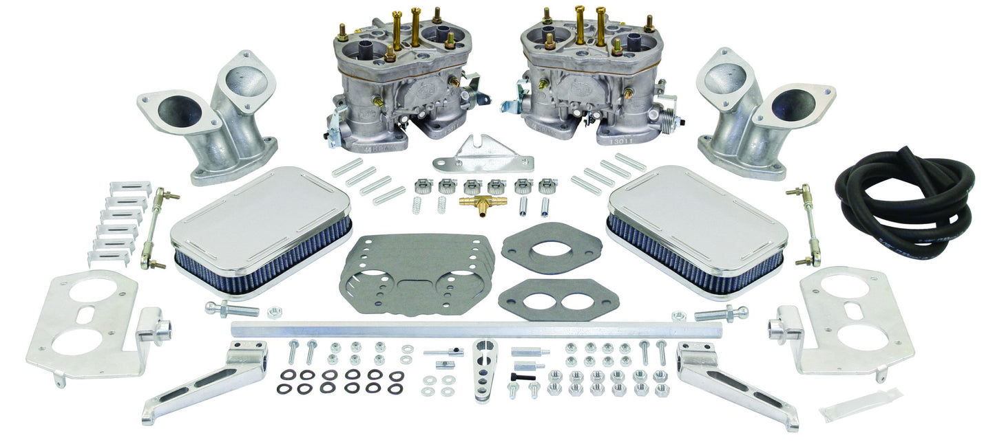 EMPI 44mm HPMX dual carburetor kit for VW Squareback, Fastback & Notchback (47-7342-0)