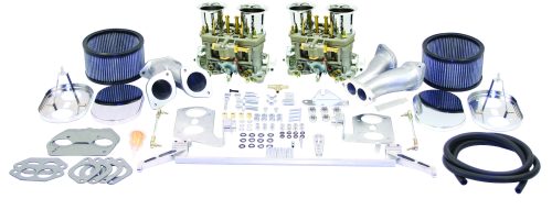 EMPI Deluxe 40mm HPMX Dual Carburetor Kit — Dual Port, Offset Intake | VW Type 1 (47-8317-0)