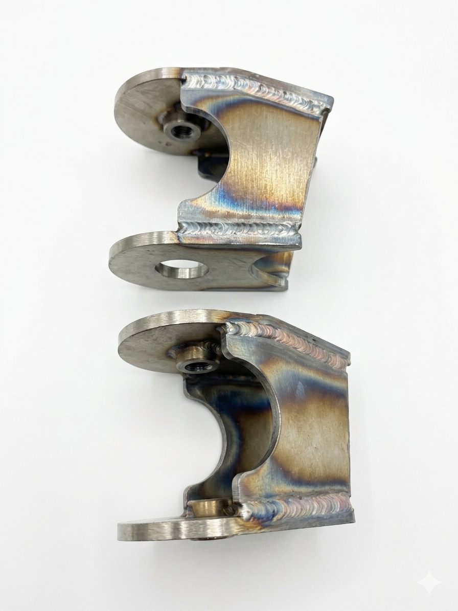Heavy-Duty TIG-Welded IRS Control Arm Brackets — Swing-to-IRS Conversion Pockets, Pair | VW Type 1