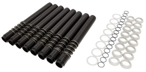 JayCee Leak Proof Pushrod Tubes — Black Anodized, Spring-Loaded Set | VW Type 1 & 2 (JC-9102-0)