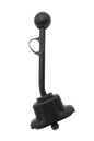 EMPI 00-4507-0 black powder-coated 12-inch trigger shifter with reverse lock-out for VW Type 1 Beetle and Karmann Ghia