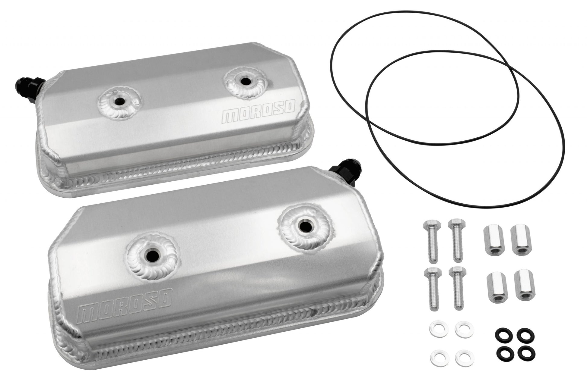 EMPI Moroso sheet metal valve covers with -10AN fittings 00-8859-0 for air-cooled VW