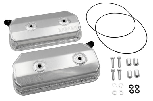 EMPI Moroso sheet metal valve covers with -10AN fittings 00-8859-0 for air-cooled VW