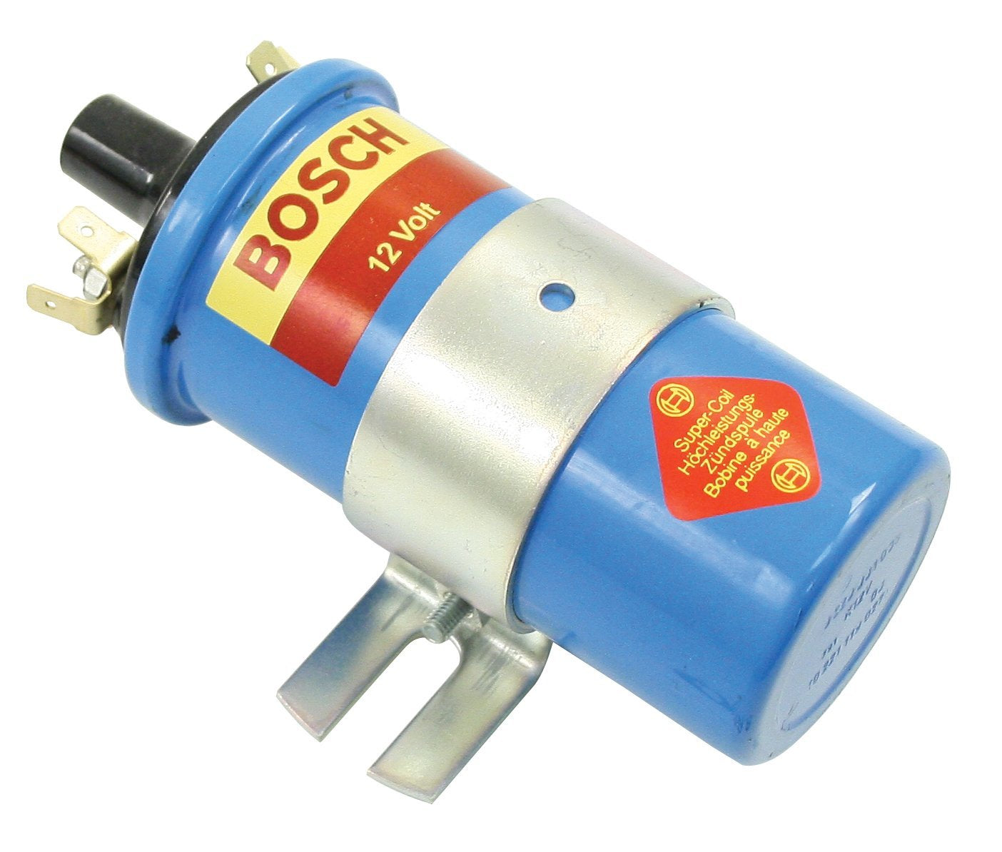 EMPI Bosch Blue Coil, with Bracket, 12-Volt Blue in Color, Primary Resistance 3.4 Ohms, Epoxy filled, (Boxed) (00-9409-B)