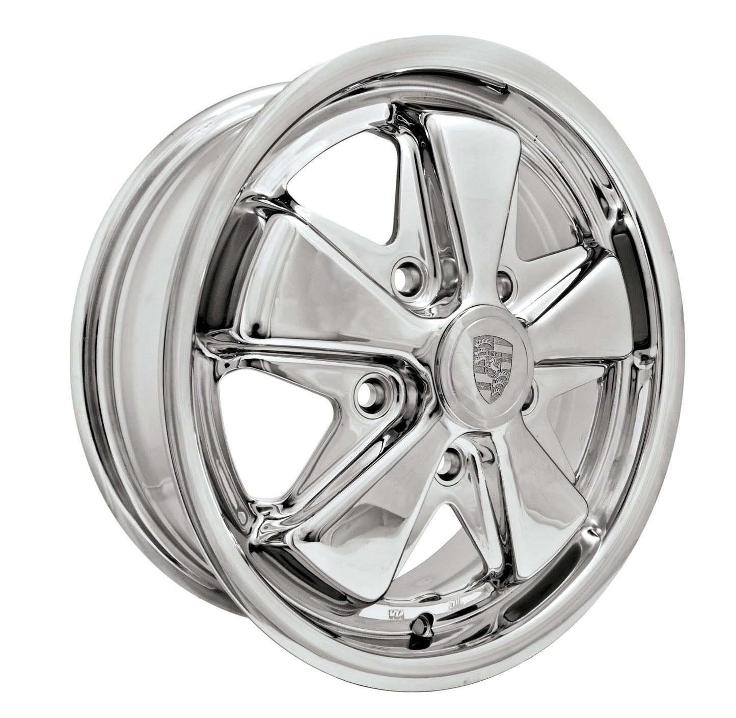 EMPI 911 Alloy Fuchs Style Wheel 15x5.5 All Chrome 5x130 - Part 00-9679-0