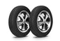 EMPI Wheel & Tire Combo, 911 Alloy Black/Polished 4.5x15 – 5/130, Yokohama GT Special 145/80R15 (10-2015-0)
