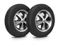 EMPI Wheel & Tire Combo, 911 Alloy Black/Polished 5.5x15 – 5/130, Yokohama GT Special 165/80R15 (10-2016-0)