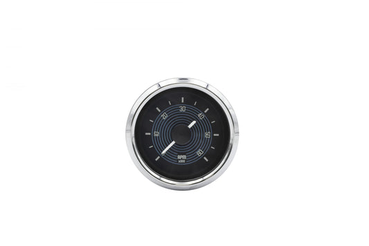 Smiths 52mm Tachometer 14-1112-0 0-6000 RPM Black dial Chrome bezel for VW Type 1