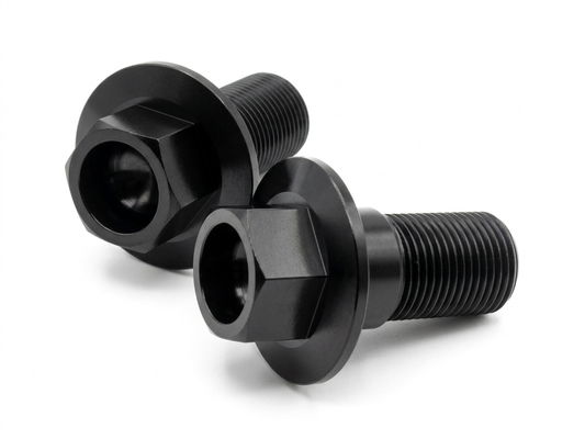Premium Titanium Transmission Cross Brace Bolts - Black PVD Gr5 Ti (M18x1.50)