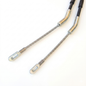 Heavy-Duty Shortened Emergency Brake Cable Set - Non-Stretch Stainless Steel - 14.250"