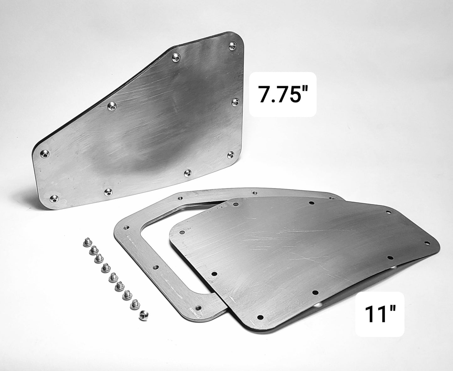 Washburn Big Windows - 11 x 7.75 inch laser-cut steel carburetor access panels for VW Beetle