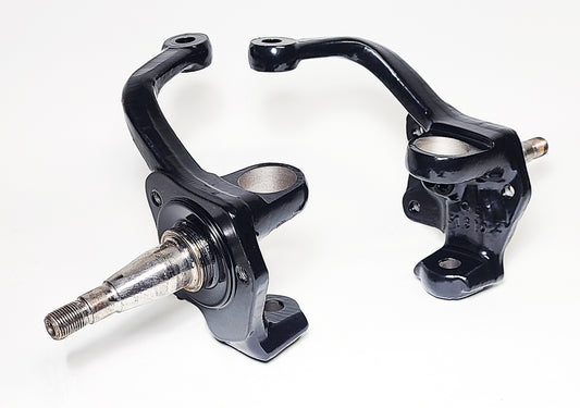Late Ball Joint Spindles (Late '68-1977), Original GERMAN part, Refurbished & Powdercoated