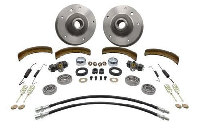 EMPI Front Drum Brake Kit 22-4000-0 - Link Pin 5x205 Wide 5 - 1958-1964 Beetle/Ghia