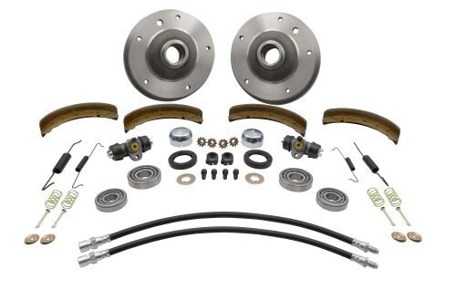 EMPI Front Drum Brake Kit 22-4000-0 - Link Pin 5x205 Wide 5 - 1958-1964 Beetle/Ghia