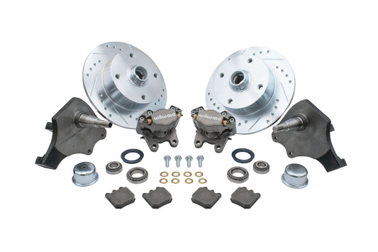 Wilwood forged drop spindle front disc brake kit ball joint 4-lug 22-6151-0 for VW