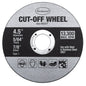 Eastwood 65377 4.5 inch Cut-Off Wheels 5-Pack 7/8 arbor