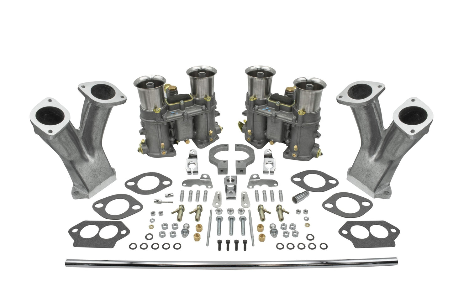 EMPI Dual Weber 48 IDA Carburetor Kit with Standard Manifolds and Cross-Bar Linkage for VW Type 1