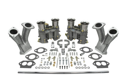 EMPI Dual Weber 48 IDA Carburetor Kit with Standard Manifolds and Cross-Bar Linkage for VW Type 1