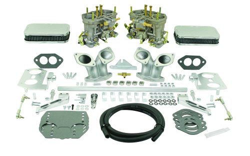Genuine Weber 40mm IDF dual carburetor kit for VW Type 3 Notchback, Squareback, Fastback, with linkage