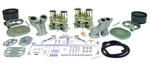 EMPI Ultra 40mm HPMX Dual Carburetor Kit — Type 1 Dual Port, Hex Bar Linkage | VW Performance (47-7335-0)
