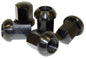 EMPI Porsche Style Alloy Lug Nuts, Aluminum, Black Anodized, Set of 5 (70-2865-0)