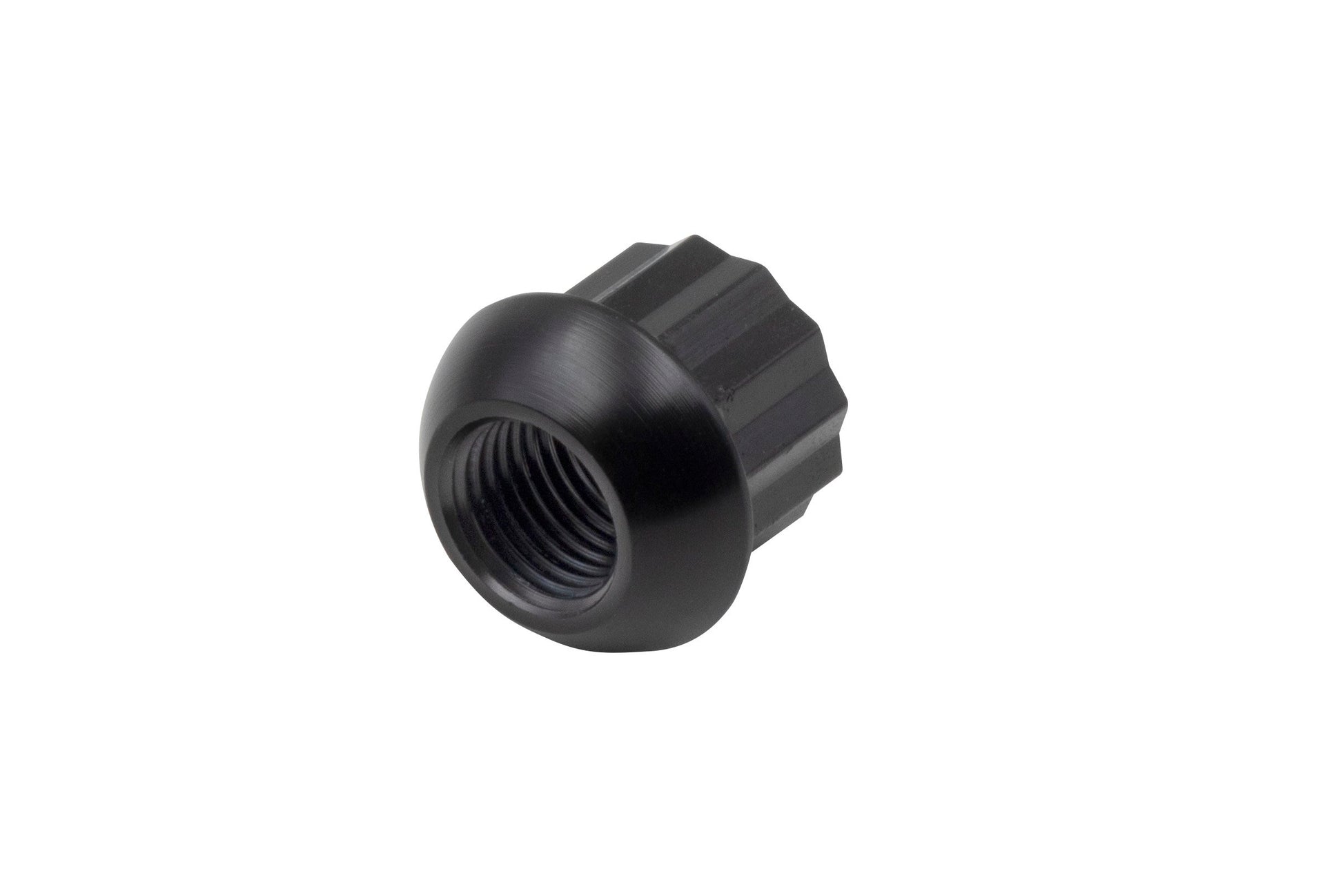 EMPI Porsche Style Alloy Lug Nuts, Black, Ball Seat, M14-1.5, Bulk, Each (70-2883-7)