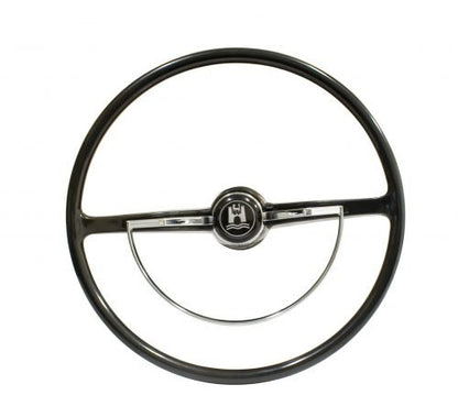 VW Black Steering Wheel Kit | 1966 Design | Beetle, Ghia, Type 3 (1962-1971) | 79-4005-0 for Beetle, Karmann Ghia, Type 3...