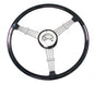 Banjo Style Vintage Steering Wheel - 15.5" Black - Classic VW & Porsche Styling