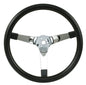 EMPI 14.75" Classic Foam Steering Wheel - Solid Chrome Spokes - 4.25" Deep Dish