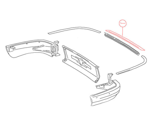 Rear Engine Lid Lip Seal — Porsche 911/912 (1965–1973) (90151290100)