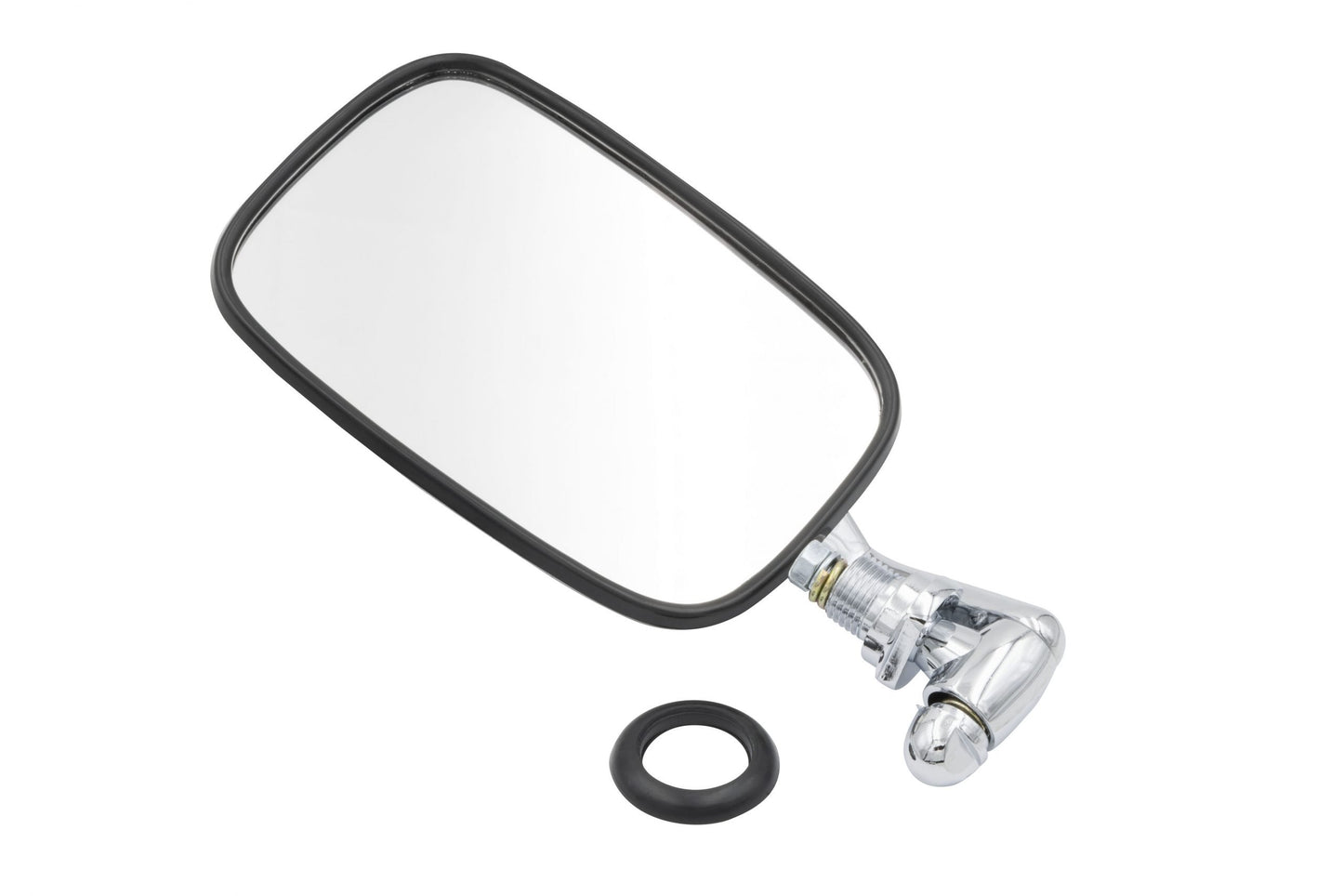Mirror, Type 1 Sedan, 68 & Later, Left, Black Trim