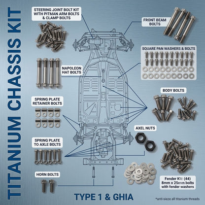 Premium Titanium Complete Chassis & Fender Kit | Air-Cooled VW