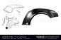 Dansk Rear Fender Flare, 11" Left — Porsche 930 Turbo (1976–1986)