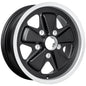 Genuine Fuchs Classic Wheel 15x6, Black — Porsche 911 / 912E / 930 (5x130)