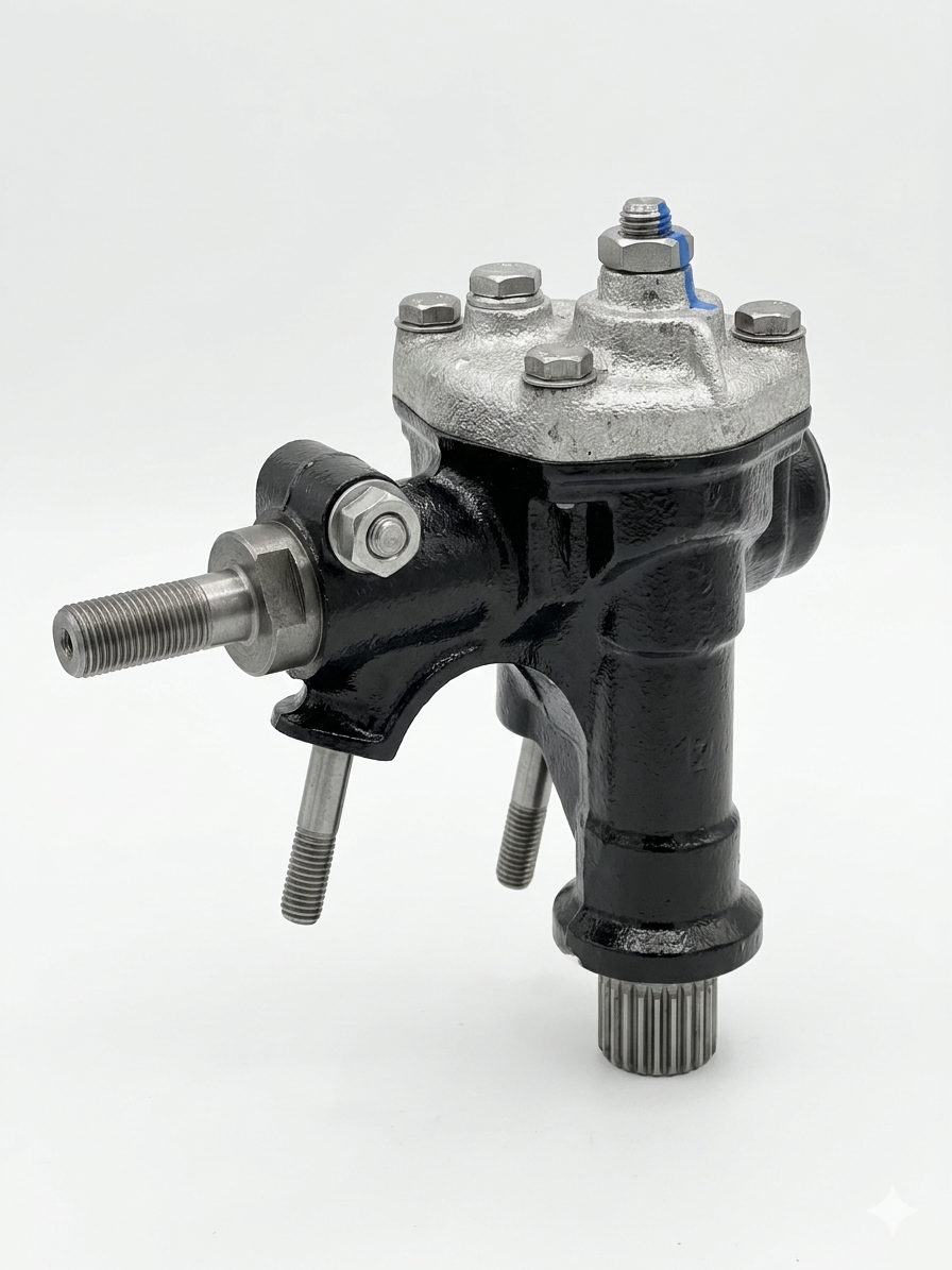 Early VW Type 1 Rebuilt German Steering Box — Worm & Roller, Restored | Beetle & Ghia Pre-1961
