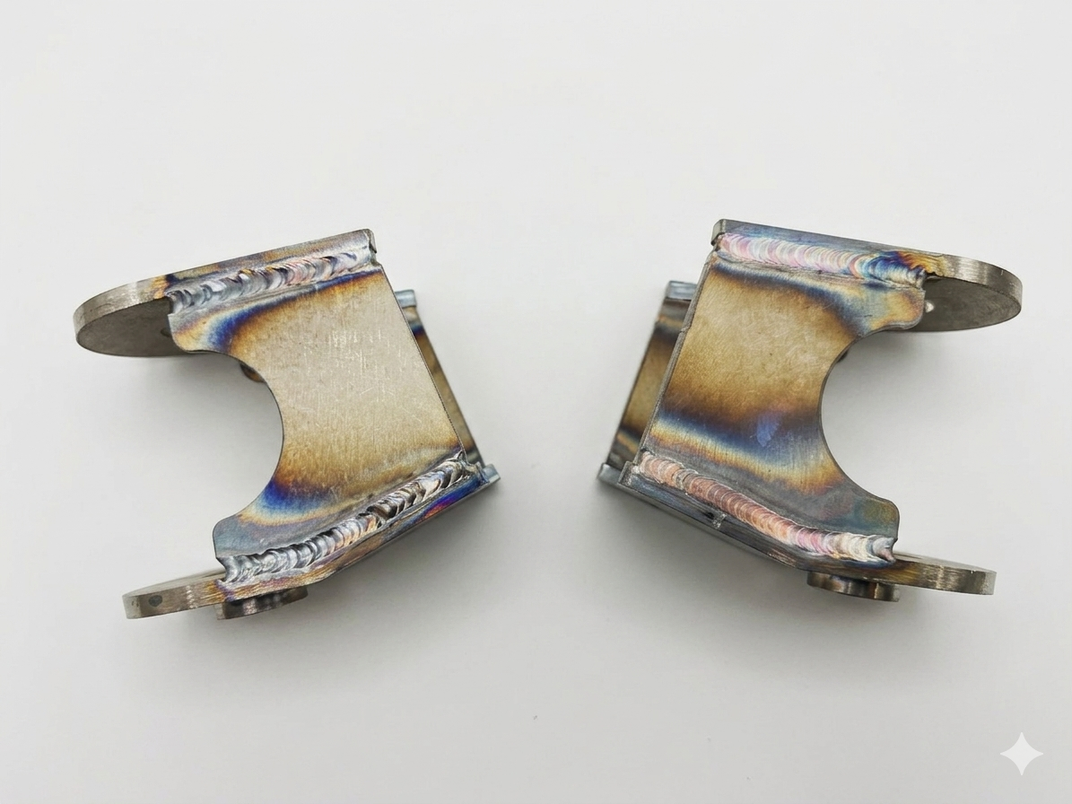 Heavy-Duty TIG-Welded IRS Control Arm Brackets — Swing-to-IRS Conversion Pockets, Pair | VW Type 1