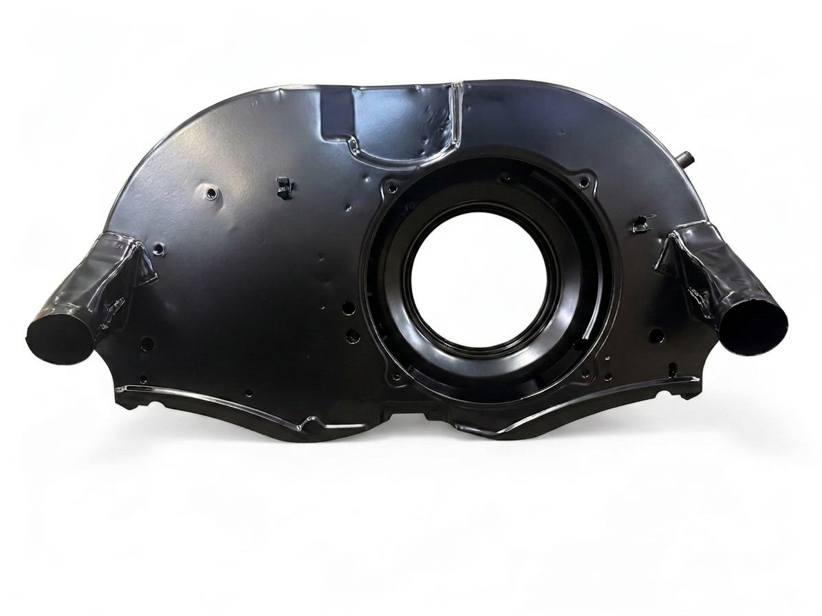 Refurbished Genuine German VW Doghouse Fan Shroud — Cardinal Semi-Gloss Powder Coat | Type 1