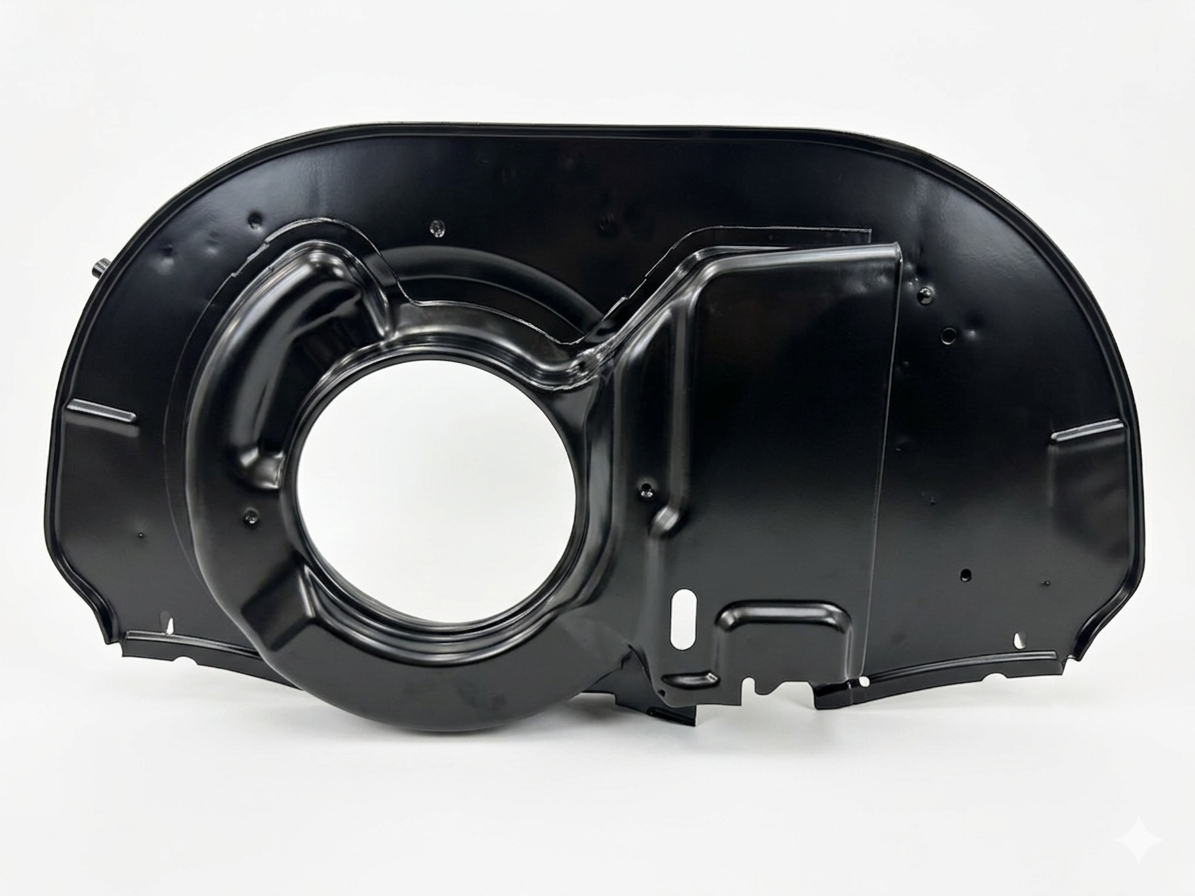 Refurbished Genuine German VW Doghouse Fan Shroud — Cardinal Semi-Gloss Powder Coat | Type 1
