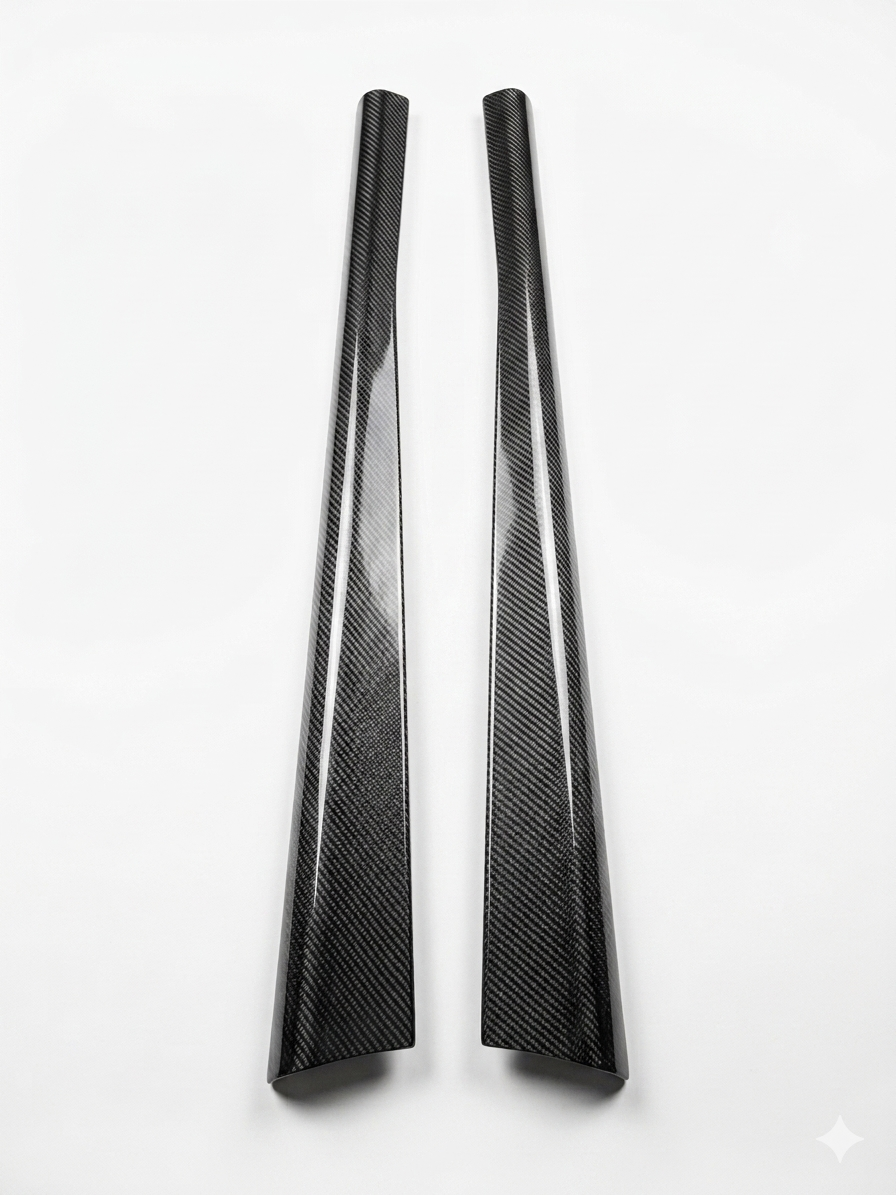 Full Carbon Fiber Running Boards — Lightweight Custom Upgrade | VW Beetle