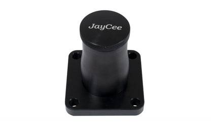 JayCee Billet Breather Stand, Black - Part #JC-2122-0 - CNC machined 6061-T6 aluminum, black anodized, for VW Type 1 air-cooled engines