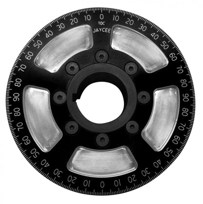 JayCee Billet 5-1/4" Street Pulley, Black