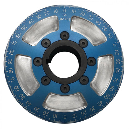 JayCee Billet 5-1/4" Street Pulley, Blue
