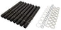 JayCee Leak Proof Pushrod Tubes — Black Anodized, Spring-Loaded Set | VW Type 1 & 2 (JC-9102-0)