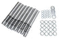 JayCee Leak Proof Pushrod Tubes — Silver Anodized, Spring-Loaded Set | VW Type 1 & 2 (JC-9104-0)