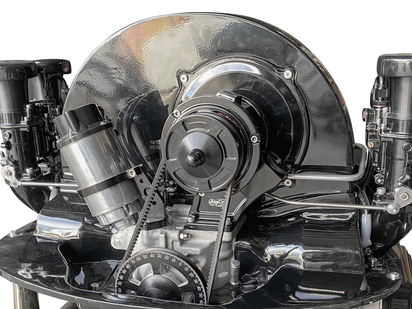 JayCee Billet Alternator Stand - Engine Installation View